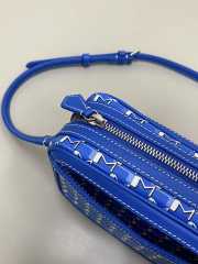 Uubags Moynat Camera Bag In Blue Canvas M 22x14x6.5cm - 5