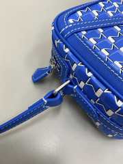 Uubags Moynat Camera Bag In Blue Canvas M 22x14x6.5cm - 4