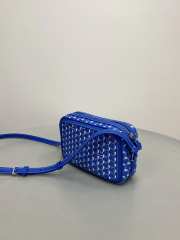 Uubags Moynat Camera Bag In Blue Canvas M 22x14x6.5cm - 3