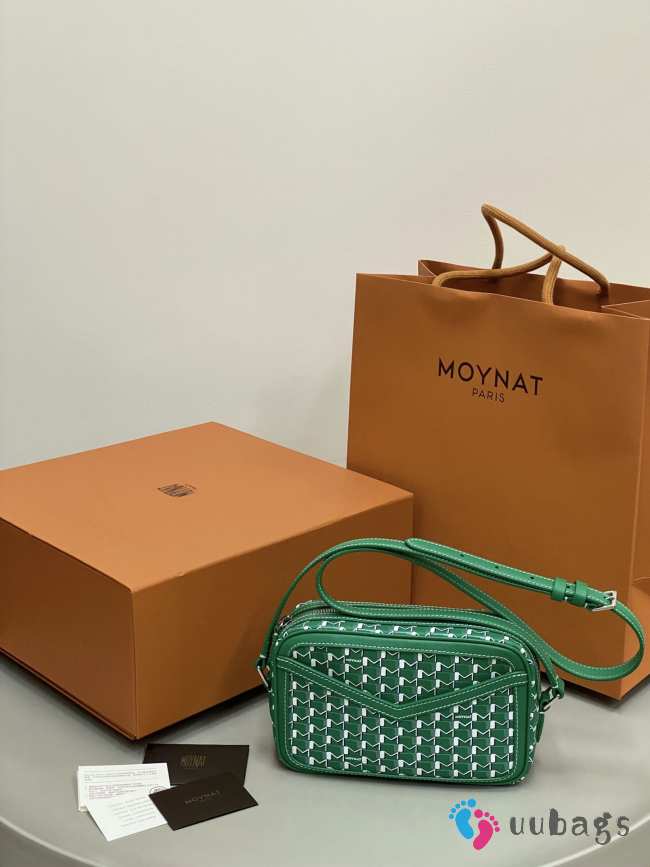Uubags Moynat Camera Bag In Green Canvas M 22x14x6.5cm - 1