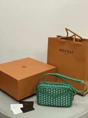 Uubags Moynat Camera Bag In Green Canvas M 22x14x6.5cm - 1