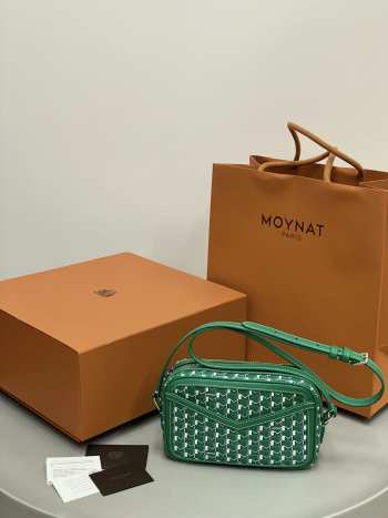 Uubags Moynat Camera Bag In Green Canvas M 22x14x6.5cm