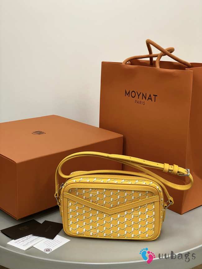 Uubags Moynat Camera Bag In Yellow Canvas M 22x14x6.5cm - 1