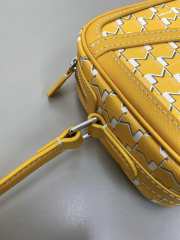 Uubags Moynat Camera Bag In Yellow Canvas M 22x14x6.5cm - 6