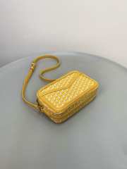 Uubags Moynat Camera Bag In Yellow Canvas M 22x14x6.5cm - 2