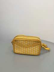 Uubags Moynat Camera Bag In Yellow Canvas M 22x14x6.5cm - 4