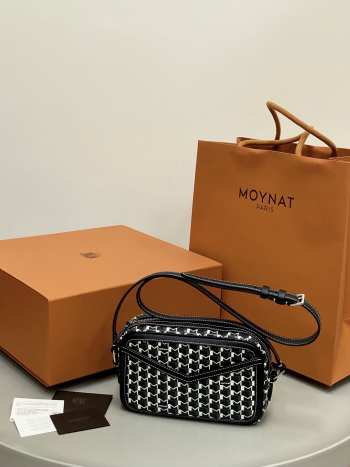 Uubags Moynat Camera Bag In Black Canvas M 22x14x6.5cm