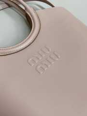 Uubags Miu Miu Ivy Leather Handbag In Cameo 19x17x8cm - 4