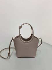Uubags Miu Miu Ivy Leather Handbag In Cameo 19x17x8cm - 6