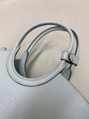 Uubags Miu Miu Ivy Leather Handbag In Lake Blue 19x17x8cm - 2