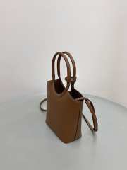Uubags Miu Miu Ivy Leather Handbag In Caramel 19x17x8cm - 3