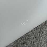 Uubags Celine Small Hobo Bag In White Supple Smooth Calfskin 18x31x6cm - 5
