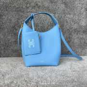 Uubags Celine Small Hobo Bag In Blue Supple Smooth Calfskin 18x31x6cm - 1