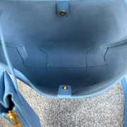 Uubags Celine Small Hobo Bag In Blue Supple Smooth Calfskin 18x31x6cm - 5