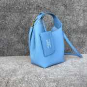 Uubags Celine Small Hobo Bag In Blue Supple Smooth Calfskin 18x31x6cm - 2