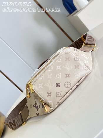 Uubags Louis Vuitton M29274 Rush Bumbag In Sand beige 30x15x8cm