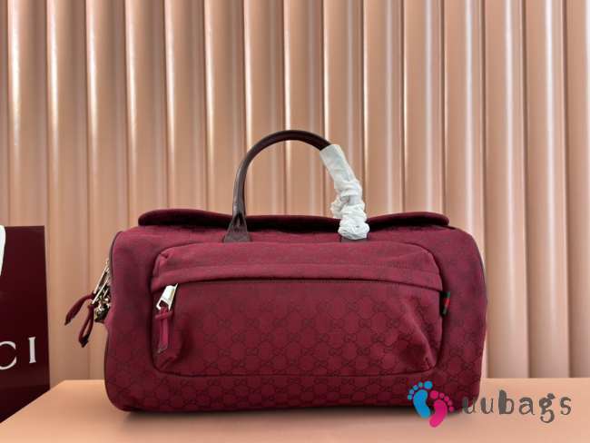 Uubags Gucci GG canvas large duffle bag rosso 42x22x22cm - 1