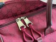 Uubags Gucci GG canvas large duffle bag rosso 42x22x22cm - 3