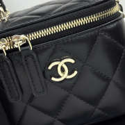 Uubags Chanel Mini Lambskin Top Handle Vanity Case With Chain Gold-Tone Metal 11x7x9cm - 2