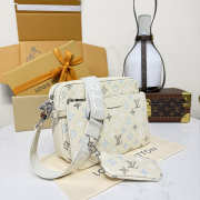 Uubags Louis Vuitton M28854 Trio Messenger Bag In Ecru White 25x18.5x7cm - 2