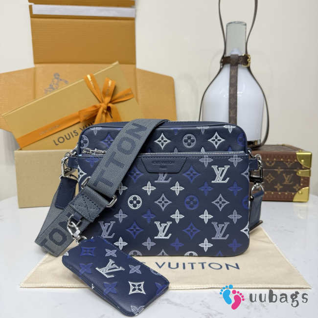 Uubags Louis Vuitton M28854 Trio Messenger Bag In Blue 25x18.5x7cm - 1