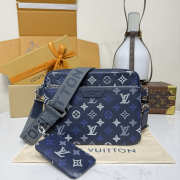 Uubags Louis Vuitton M28854 Trio Messenger Bag In Blue 25x18.5x7cm - 1