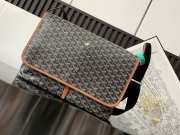 Uubags Goyard Capetien messenger MM bag in black & tan 26x13x39cm - 1