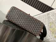 Uubags Goyard Capetien messenger MM bag in black & tan 26x13x39cm - 4