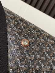 Uubags Goyard Capetien messenger MM bag in black & tan 26x13x39cm - 3