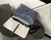 Uubags Goyard Capetien messenger MM bag in navy blue 26x13x39cm - 6