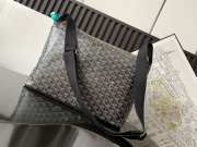 Uubags Goyard Capetien messenger MM bag in black 26x13x39cm - 3