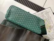Uubags Goyard Capetien messenger MM bag in green 26x13x39cm - 6
