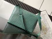 Uubags Goyard Capetien messenger MM bag in green 26x13x39cm - 4