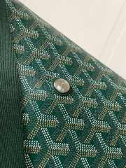 Uubags Goyard Capetien messenger MM bag in green 26x13x39cm - 3