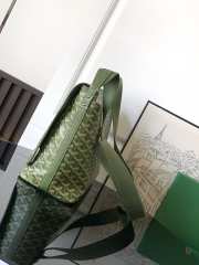Uubags Goyard Capetien messenger MM bag in light green 26x13x39cm - 3