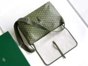 Uubags Goyard Capetien messenger MM bag in light green 26x13x39cm - 2