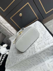 Uubags Chanel AS6132 small shopping bag calfskin and gold-plated metal in grey 27.5x21x10cm - 6