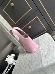 Uubags Chanel AS6132 small shopping bag calfskin and gold-plated metal in pink 27.5x21x10cm - 6