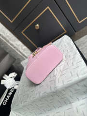 Uubags Chanel AS6132 small shopping bag calfskin and gold-plated metal in pink 27.5x21x10cm - 5