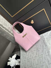 Uubags Chanel AS6132 small shopping bag calfskin and gold-plated metal in pink 27.5x21x10cm - 4