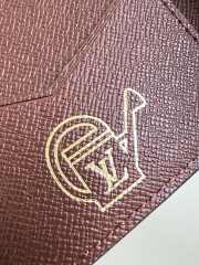 Uubags Louis Vuitton M27548 Passport Holder Brown Monogram Flowers Canvas Material 10x14x2.5cm - 3