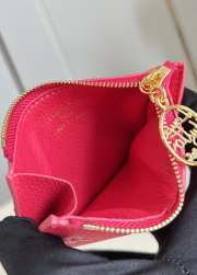 Uubags Louis Vuitton M26585 Romy Card Holder In Frozen Orchid 12x8x0.8cm - 3
