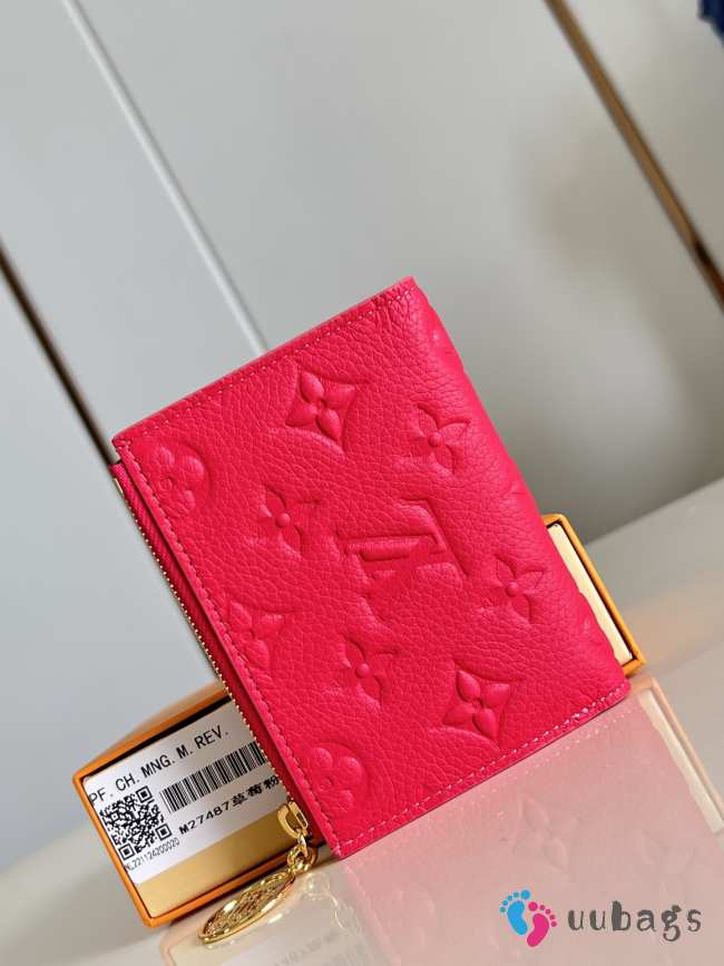 Uubags Louis Vuitton M28271 Lisa Wallet In Strawberry Pink 9x11.5x1.5cm - 1