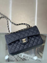 Uubags Chanel Small Classic 11.12 Handbag Caviar & Gold-Tone Metal In Dark Blue 23cm - 2