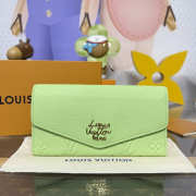 Uubags Louis Vuitton M27664 Sarah Wallet In Apple Green 19x10.5x2cm - 1