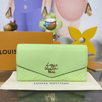 Uubags Louis Vuitton M27664 Sarah Wallet In Apple Green 19x10.5x2cm
