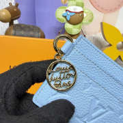 Uubags Louis Vuitton M27485 LV Charms Card Holder In Grape Blue 10.2x7.3x0.3cm - 5
