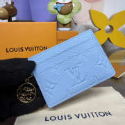 Uubags Louis Vuitton M27485 LV Charms Card Holder In Grape Blue 10.2x7.3x0.3cm - 3