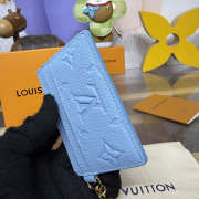 Uubags Louis Vuitton M27485 LV Charms Card Holder In Grape Blue 10.2x7.3x0.3cm - 2