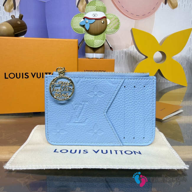 Uubags Louis Vuitton M27668 Romy Card Holder In Grape Blue 12x8x0.8cm  - 1